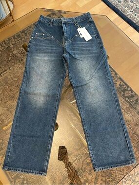 Commense Relaxed-Fit Blue Denim Jeans